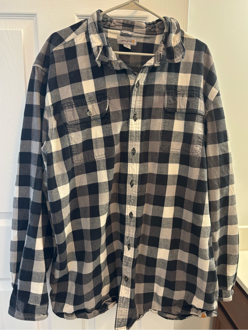 Carhartt Plaid 100% Cotton Thick Button-Up